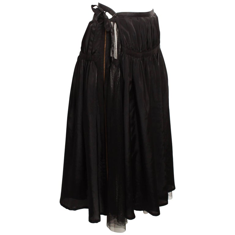 Tricot By Comme Des Garcons Tulle Wrap Skirt For Sale at 1stDibs 