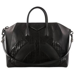 Givenchy Antigona Bag Leather and Crocodile Embossed Large