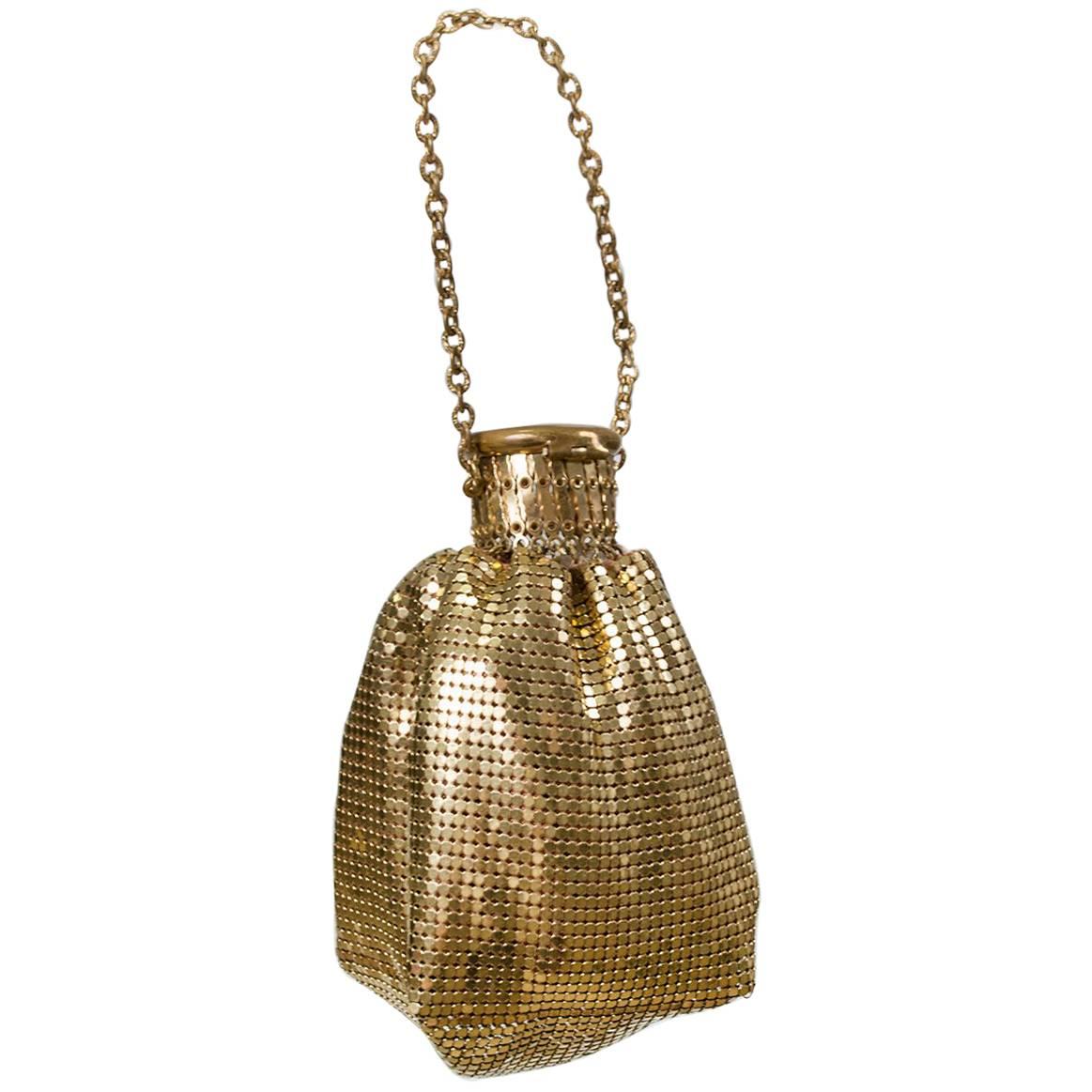 Whiting and Davis Gold Mesh Beggar's Purse, 1930s at 1stDibs | whiting and  davis beggars bag, whiting and davis gold mesh bag, beggars bag purse