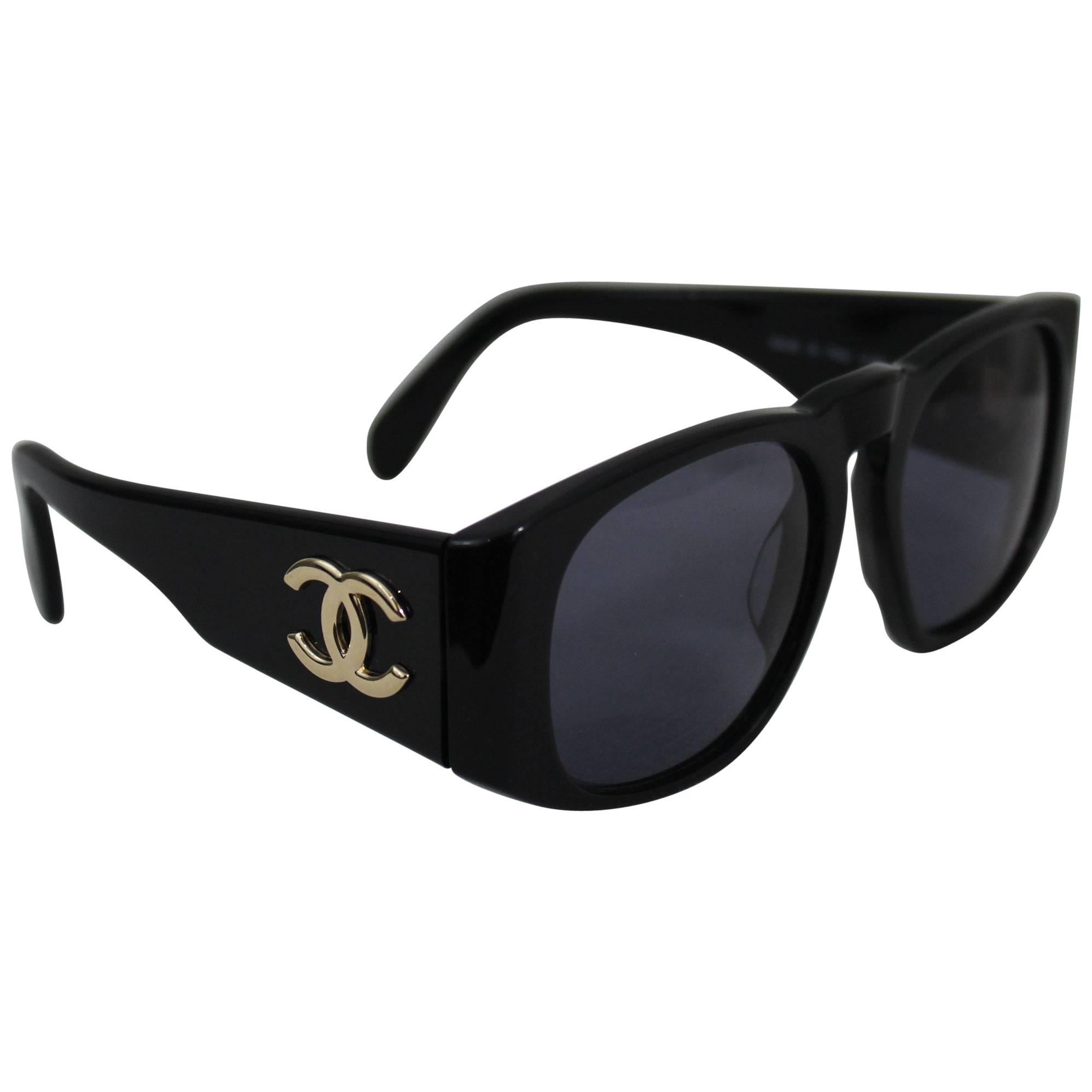 Vintage Chanel Logo Sunglasses