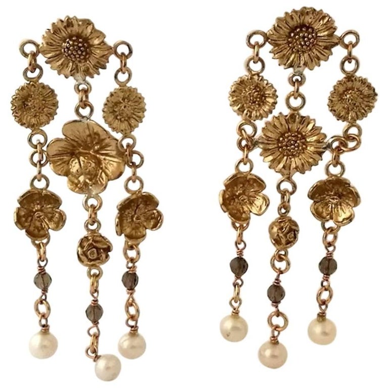 Bronze Chandelier Earrings By Patrizia Daliana For At 1stdibs Bronze Chandelier Earrings By Patrizia Daliana For