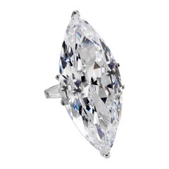 The Jackie O Faux CZ Lesotho 40 Karat Marquise Diamantring Kopie von Clive Kandel