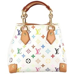 White Louis Vuitton Monogram Multicolore Audra Handbag