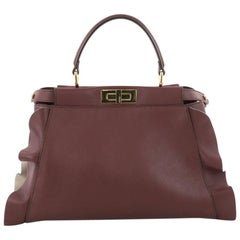 Fendi Peekaboo Wave Handbag Leather Regular
