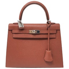 Hermes Paris Kelly 25 Bag , Epsom Brick Leather , 2009