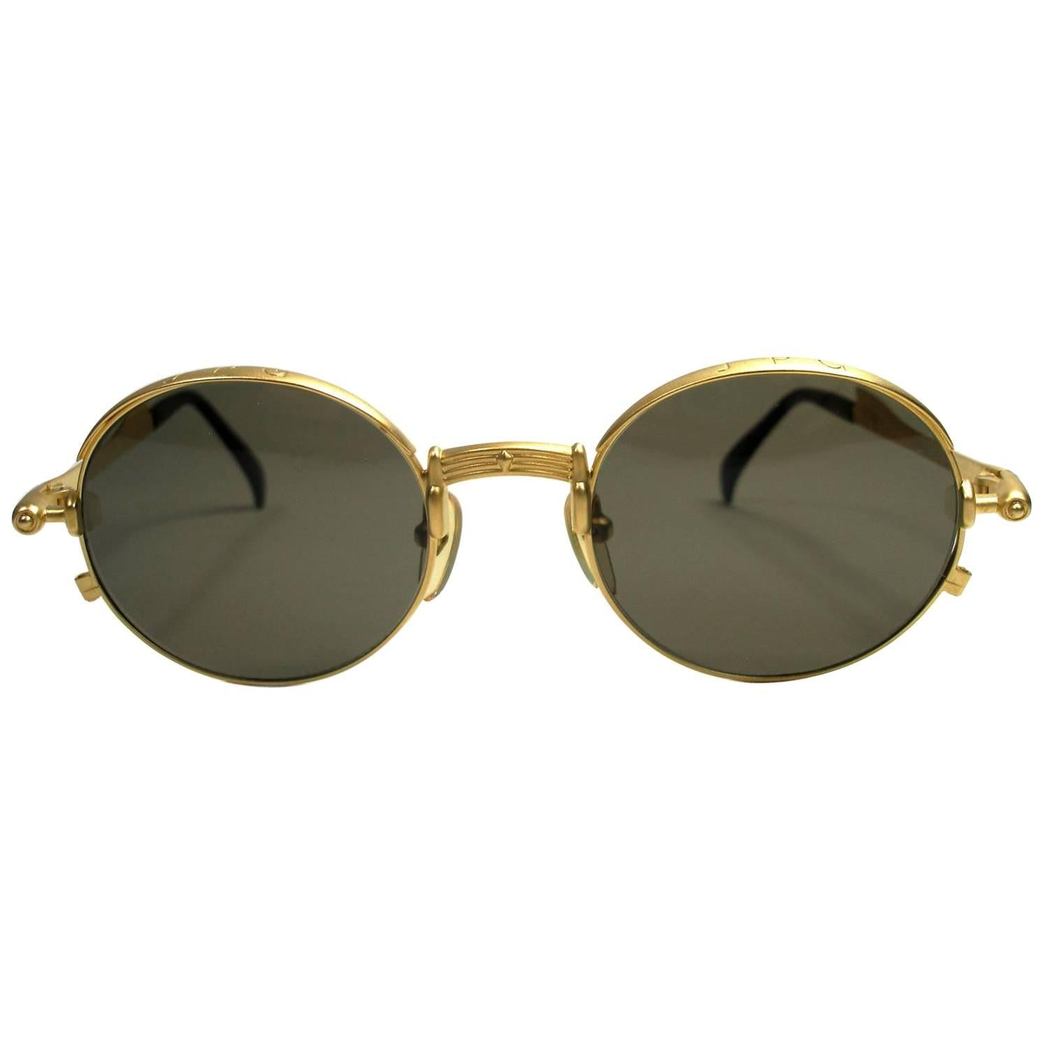 Circa 90's Jean Paul Gaultier Model 56-4175 Vintage sunglasses Collector Piéce 