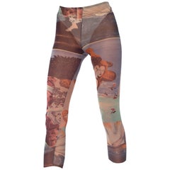 Jean Paul Gaultier Botticelli Venus Transparente Netzleggings