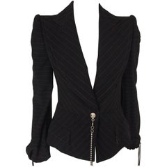 2000s Gianfranco Ferrè Black Blazer Jacket