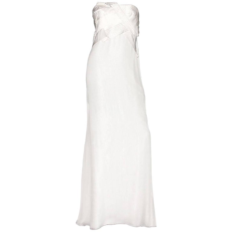 Amazing Versace Beaded Goddess Evening Wedding Bridal Gown Dress at 1stDibs versace wedding