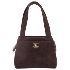 Chanel Vintage Shopping Tote Suede Mini