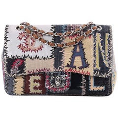 Chanel Classic Single Flap Multicolor Patchwork Jumbo Bag 