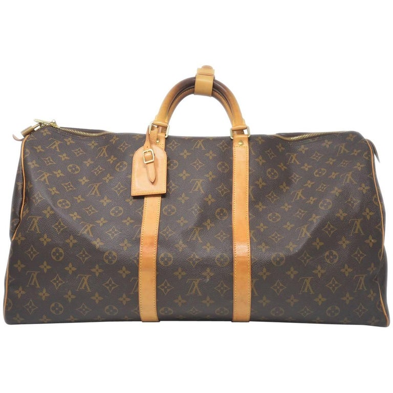 Louis Vuitton Keepall 55 Monogram Duffle Bag For At 1stdibs Louis Vuitton Keepall 55 Monogram Duffle Bag For
