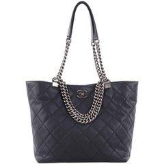 Chanel Shopping in Chains Tote Quilted Caviar