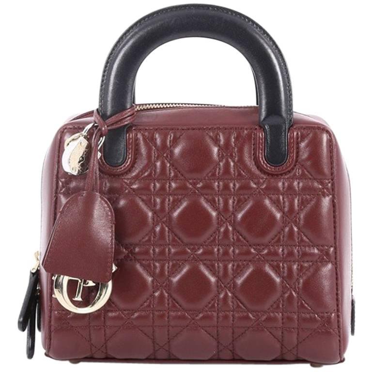 dior pink bowling bag