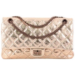Chanel Reissue 2.55 Handbag Quilted Metallic Aged Calfskin 226