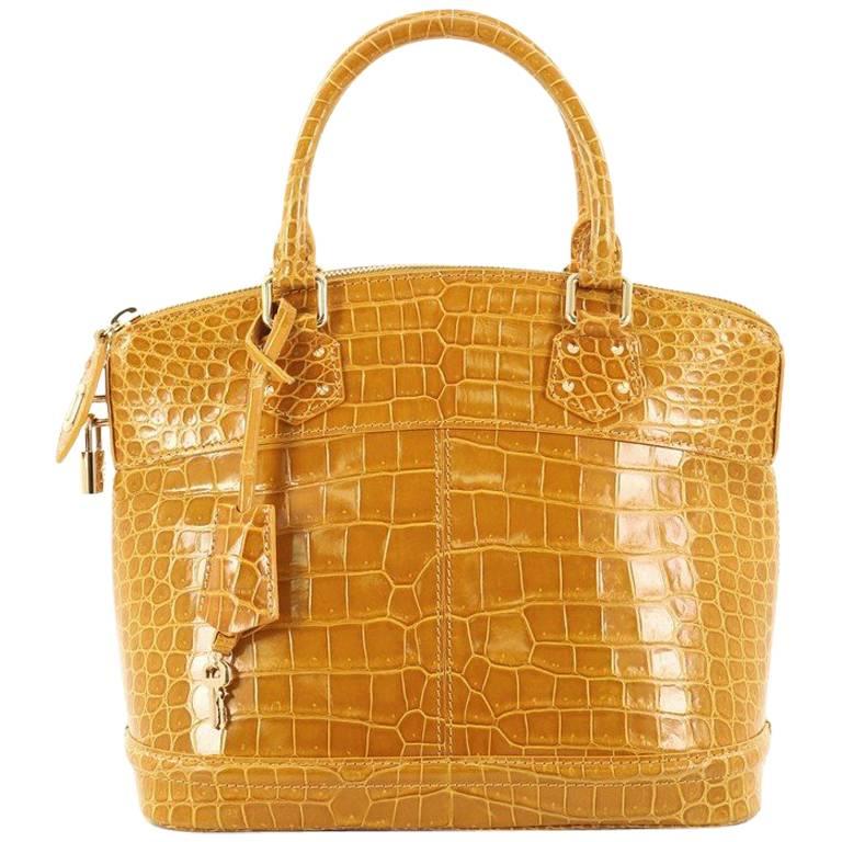 Louis Vuitton Lockit Handbag Crocodile PM