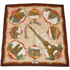 Vintage "Souvenir de Paris" Scarf