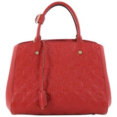 Louis Vuitton Montaigne Handbag Monogram Empreinte Leather MM