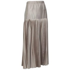 Romeo Gigli Candlelight Silk Origami Midi Skirt, 1990s