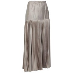 Romeo Gigli Silk Origami Midi Skirt, 1990s