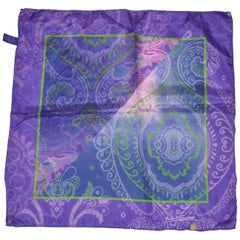 Robert Graham Shades of Violet & Lavender Palsey Silk Handkerchief