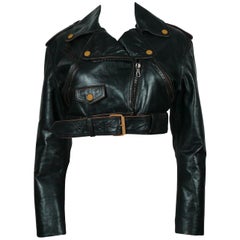 Jean Paul Gaultier Vintage Cropped Biker Jacket