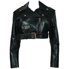 Jean Paul Gaultier Vintage Cropped Biker Jacket 