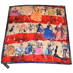 Christian Lacroix "20 Years of Fashion" Silk Jacquard Scarf