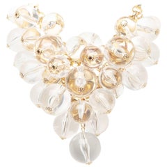 Courreges Lucite Bubble Bead Necklace 