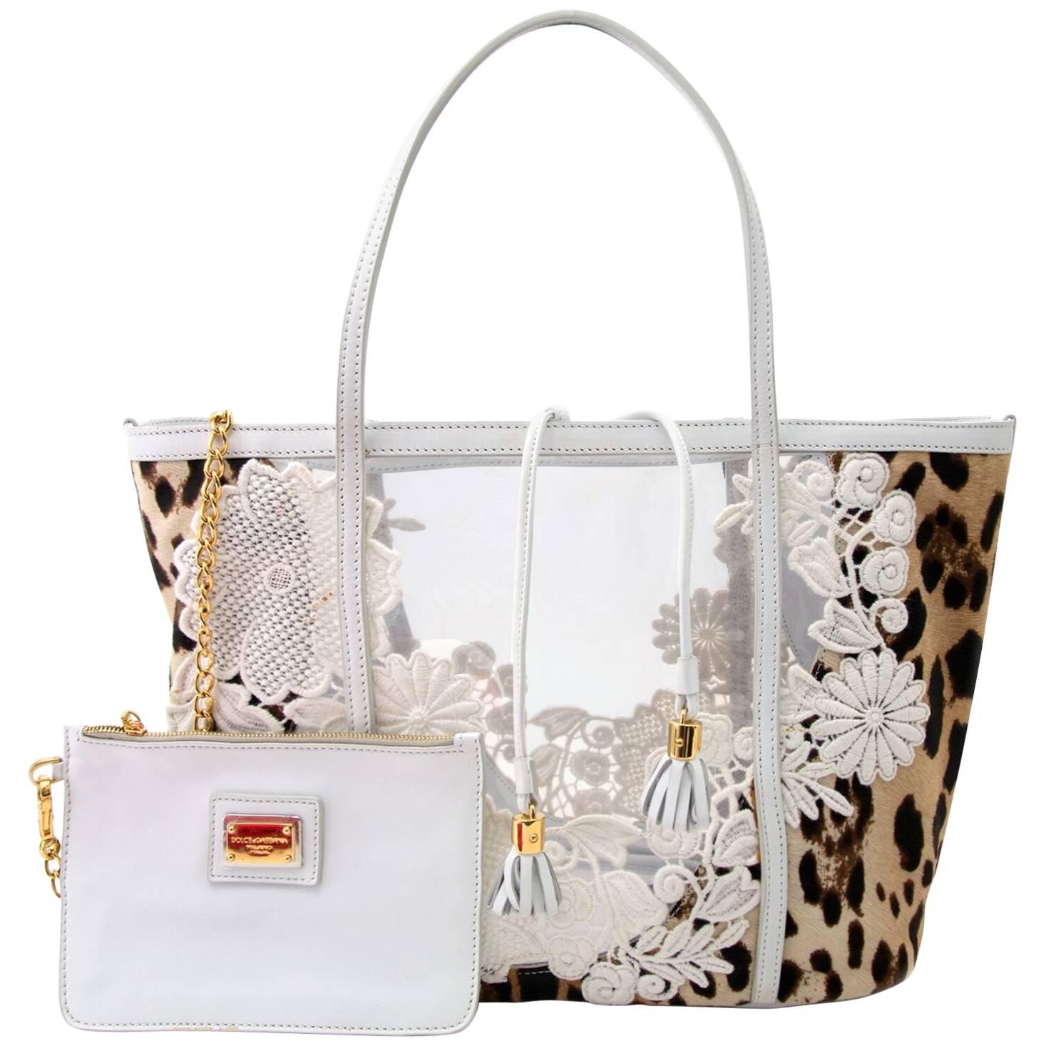 Dolce & Gabbana Escape Leopard Print Tote 