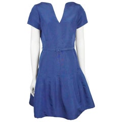 Oscar De La Renta Electric Blue Taffeta Dress, S / S 2015