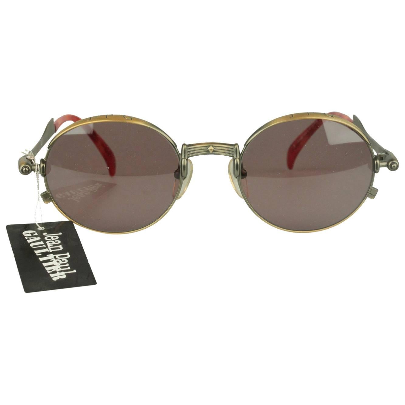 Jean Paul Gaultier Vintage Bronze Sunglasses JET 56-4175  