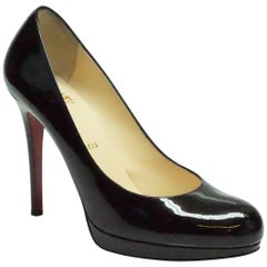 Christian Louboutin Black Patent Pumps - 37