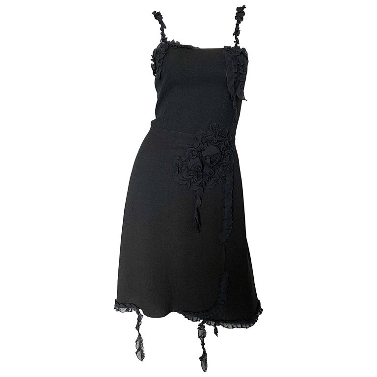 1990s Moschino Cheap and Chic Avant Garde Vintage 90s Little Black Dress  For Sale at 1stDibs