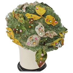 1960s Christian Dior Garden Party Turban