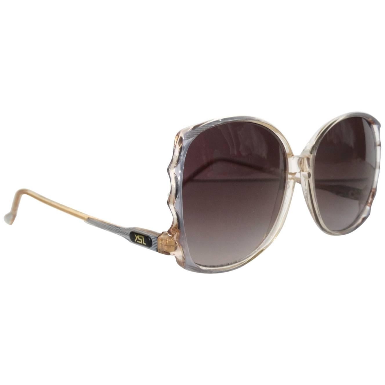 1970s Yves Saint Laurent Oversized Sunglasses 