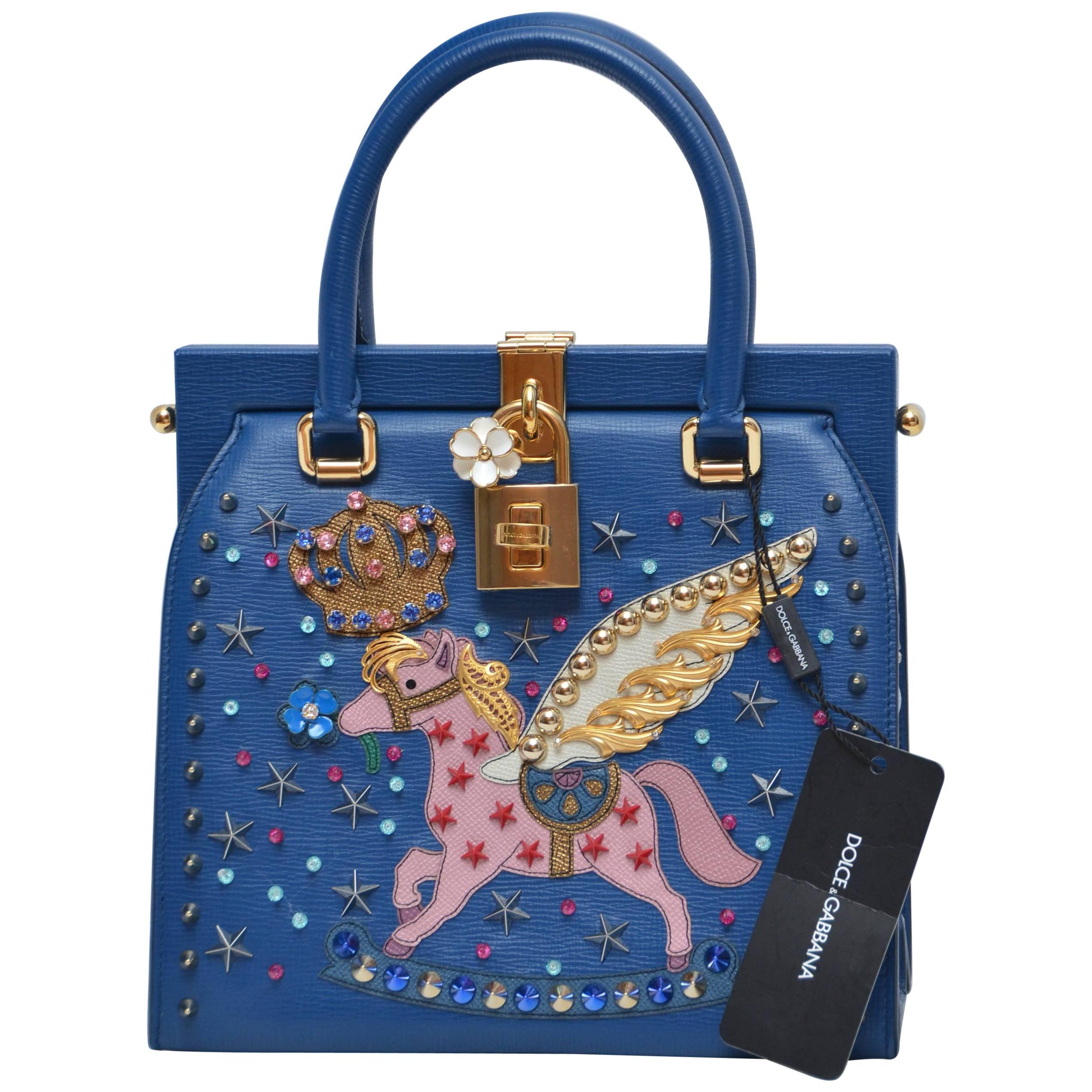 Rare Dolce & Gabbana Pegasus  Pomellato Runway Handbag  NEW