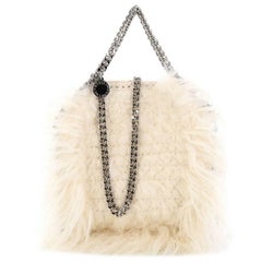 Stella McCartney Falabella Fold Over Crossbody Bag Faux Fur Mini