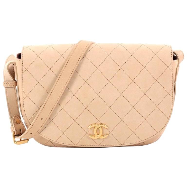 Chanel CC Messenger Bag Quilted Calfskin Medium