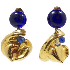 Vintage Signed Mimi di’N Modernist Design Earrings