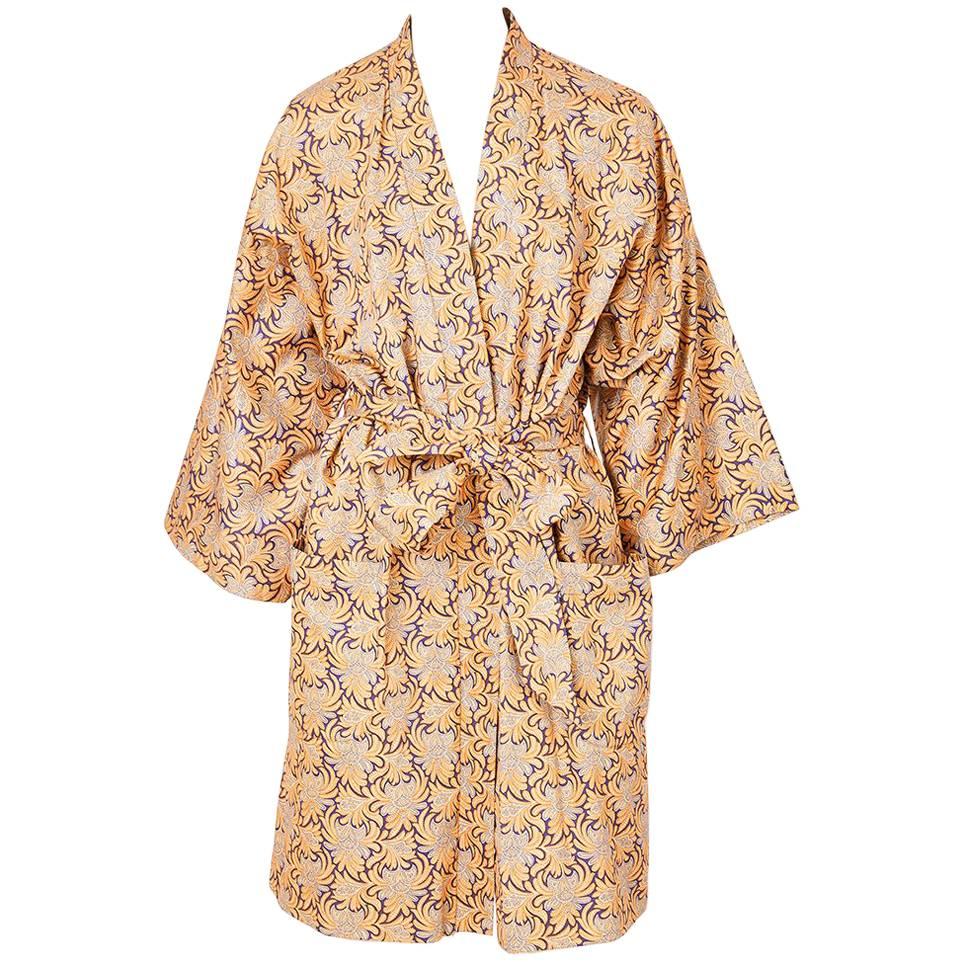 Geoffrey Beene Patterned Belted Kimono 