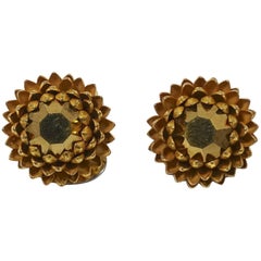Famous Vintage Signed Miriam Haskell Acorn Earrings