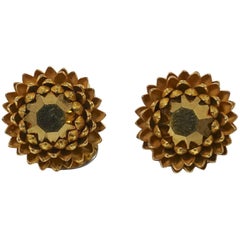 Famous Vintage Signed Miriam Haskell Acorn Earrings