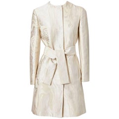 Nina Ricci Belted Damask Coat