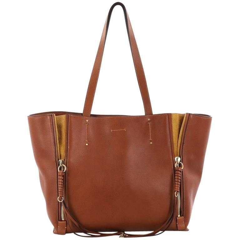 Chloe Milo Shopping Tote Leather Medium