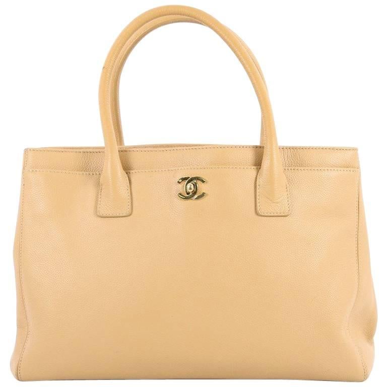 CHANEL PINK LEATHER LARGE CERF EXECUTIVE TOTE BAG - My Luxury Bargain Qatar