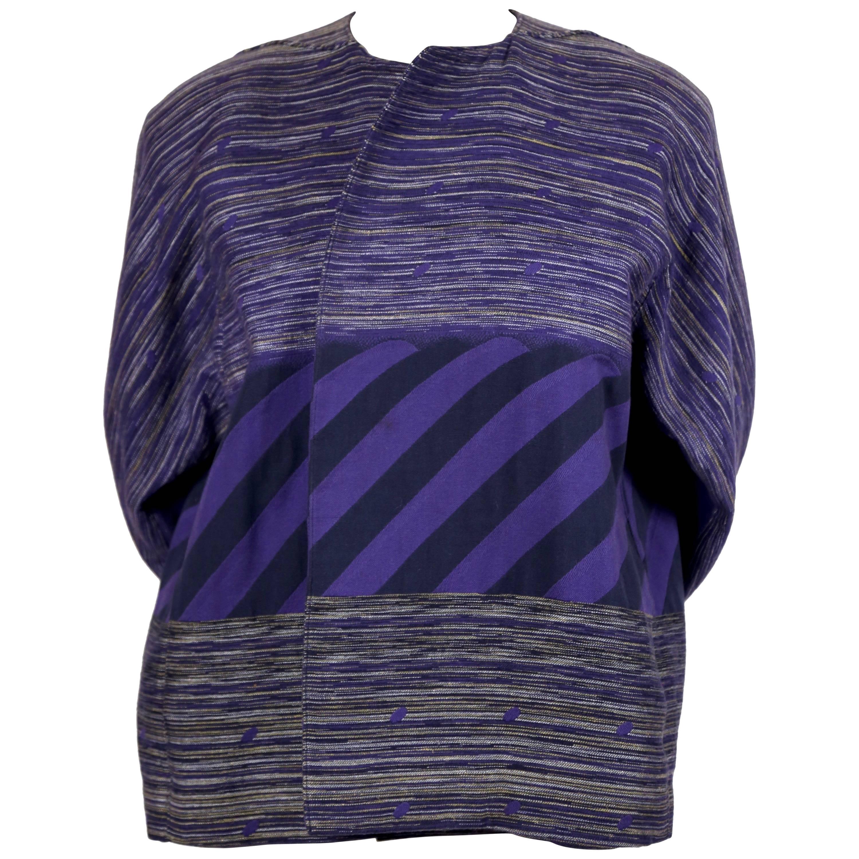 1982 ISSEY MIYAKE striped runway jacket