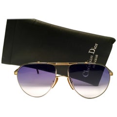 New Vintage Christian Dior Monsieur 2248 Silver Optyl Germany Sunglasses