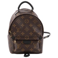 Used Louis Vuitton Palm Springs Monogram Canvas Mini Backpack 
