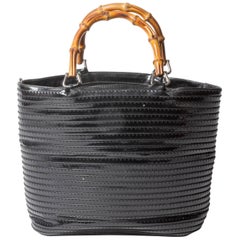 Retro Gucci Bucket Tote with Bamboo Handles